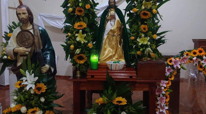 Alegría y veneración a San Judas Tadeo, le manifiestan sus fieles devotos, ya que hoy es su Dia