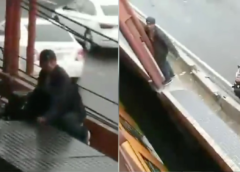 Videos | Otro incidente en el Metro; hombre sube al techo de un tren en la estación Guelatao