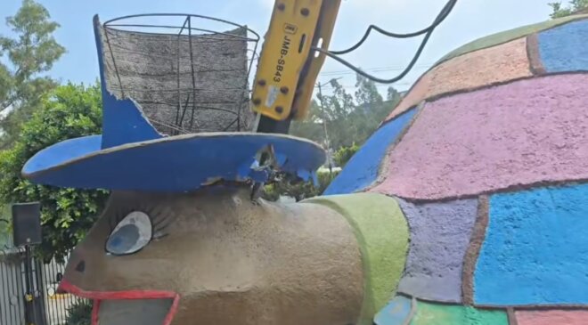 Inició la demolición del Parque de la Tortuga para comenzar el nuevo parque que se denominará Quetzalcoatl