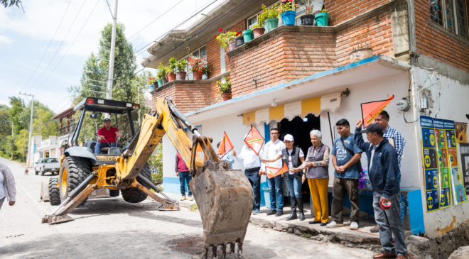 Inicia obra de drenaje sanitario en Santa María Magdalena, de la mano del pueblo