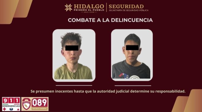 Dos sujetos que habían robado tres vehículos de alta gama, fueron detenidos en persecución que realizó la policía de Tula