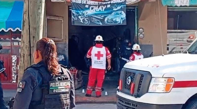 Ejecución de dos hombres en un taller mecánico en la comunidad de Progreso, en Atotonilco