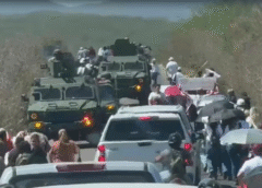 Sheinbaum recorre Sinaloa con fuerte dispositivo de seguridad; no están solos, asegura