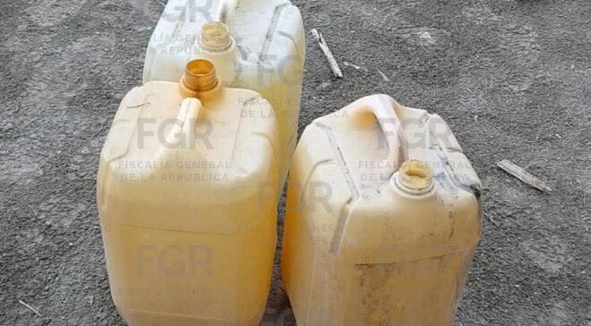 Centro de distribución de huachicol fue asegurado por elementos de la Fiscalía General de la República en una comunidad de Tula