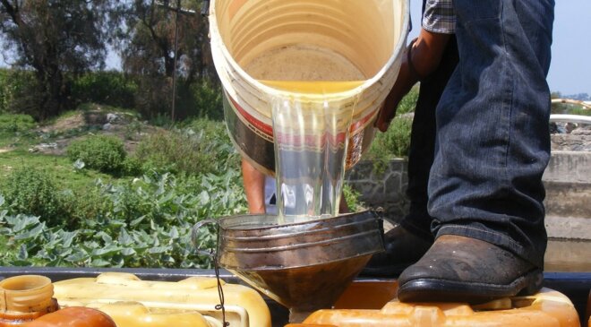 Cateo en un predio de Tepetitlan, logró el aseguramiento de manguera y artículos para la extracción de huachicol