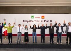 Morena, PT y PVEM acuerdan “respaldo total” a Plan B de Sheinbaum; ven “avance para la democracia”