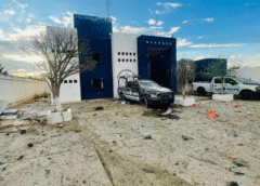 Atacan comandancia municipal de Luis Moya, Zacatecas, con un presunto vehículo con explosivos; hay tres policías heridos