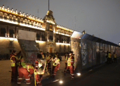 Previo al 8M, blindan Palacio Nacional con vallas de metal; buscan «evitar confrontación entre policías y manifestantes»