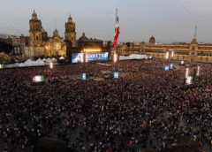 CDMX reporta lleno total en el Zócalo por concierto de Shakira; cierran paso desde calle de Madero