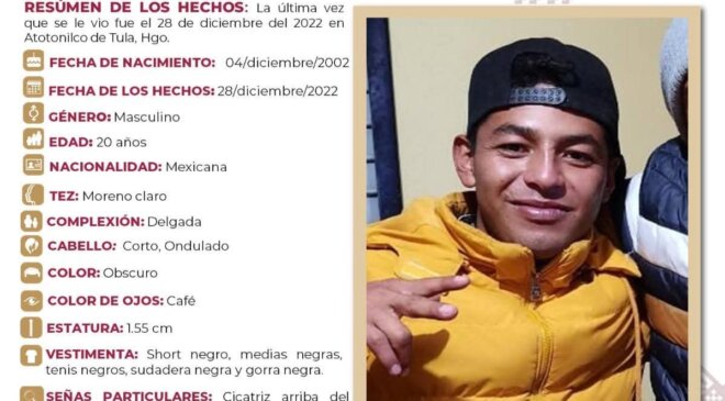 Intensa búsqueda de un joven de 20 años se realiza en Atotonilco; desapareció desde el 2022