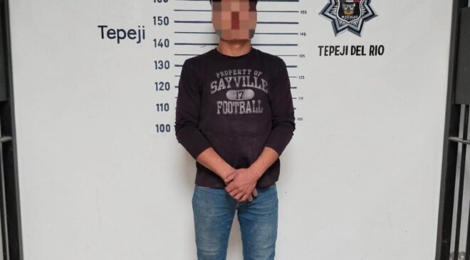 Ladrón fue detenido oportunamente en una vivienda de Tepeji cuando había robado diversos artículos