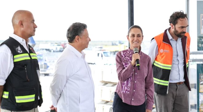 Sheinbaum y Menchaca verifican avances del tren CDMX-Pachuca