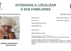 Fiscalía del Edomex busca a familiares de niña de 3 años, única sobreviviente de accidente en Chalco; la reportan delicada