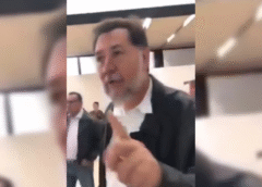 Increpan a Fernández Noroña en aeropuerto de Tijuana; acompáñame a la sala VIP, responde