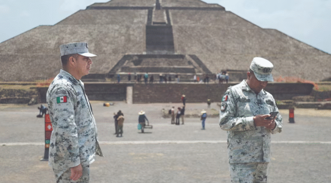 “Mucha seguridad nos da más tranquilidad”; con blindaje, Teotihuacán reabre