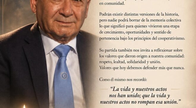Personas de diversos ámbitos que conocieron a Guillermo Álvarez Cuevas, resaltan el legado que dejó en la Cooperativa La Cruz Azul y su gran calidad humana