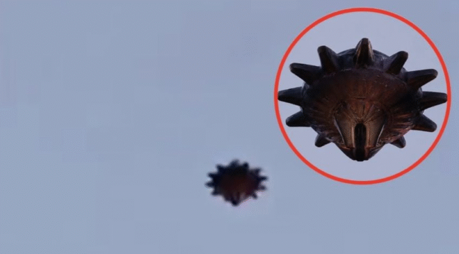 Turista capta extraño OVNI con picos sobrevolando el espacio aéreo de México | VIDEO