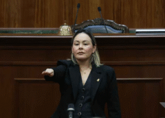 Nombran a Yeraldine Bonilla Valverde gobernadora interina de Sinaloa; rinde protesta en el Congreso estatal