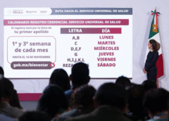 Avanza el programa de credencialización del servicio universal de salud con derechohabientes adultos mayores y con discapacidad: presidenta Claudia Sheinbaum