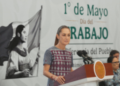 En el Día del Trabajo, la presidenta Claudia Sheinbaum anunció acuerdo para que los trabajadores del estado ganen el salario medio del IMSS