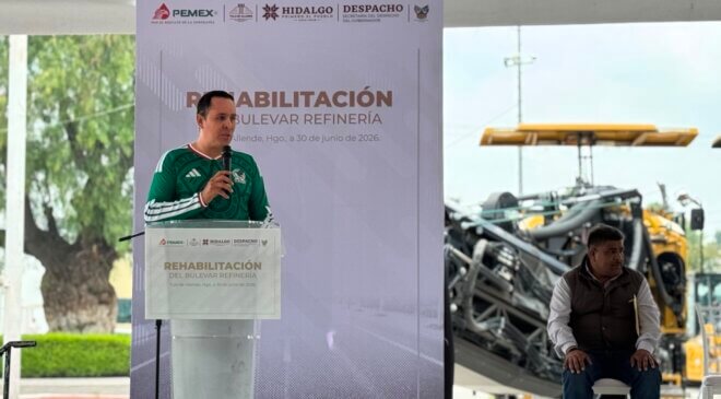 Anuncian rehabilitación del Bulevar Refinería con una inversión de 13 millones de pesos en Tula de Allende