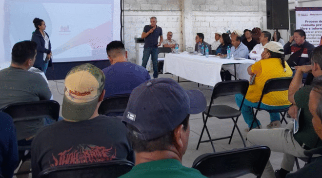 Asamblea informativa sobre el proyecto del programa de restauración ecológica del área de influencia de la presa Endho