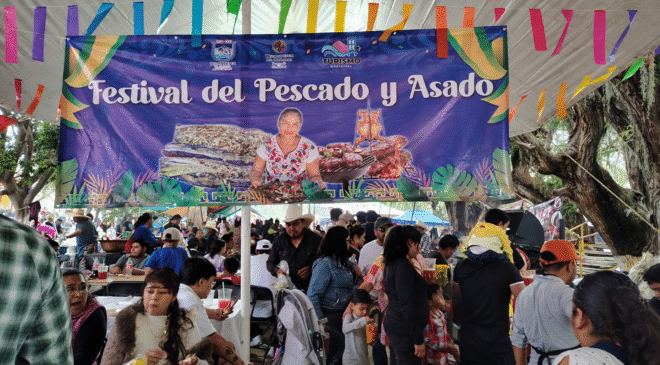 Excelente evento de la Cuarta Edición de la Feria del Pescado y el Asado en Tezontepec de Aldama