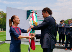 La Presidenta Claudia Sheinbaum abanderó a la Selección Nacional de México que participará en la Copa Mundial de la FIFA 2026