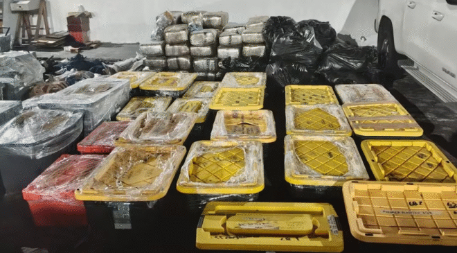 Aseguran mega arsenal en Tierra Blanca, Veracruz; decomisan 108 armas largas, 50 granadas y más de 51 mil cartuchos