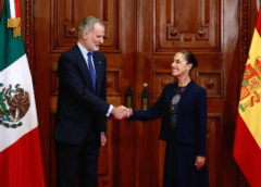 Presidenta Claudia Sheinbaum recibe en Palacio Nacional al Rey Felipe VI
