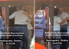 Presuntamente Rocha Moya estaba en una reunión con carne asada en Sinaloa. (Captura de video)