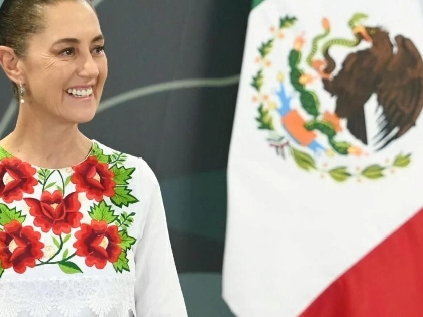 Presidenta Claudia Sheinbaum durante su conferencia de prensa desde el estado de Quintana Roo (17/07/2026). Foto: Presidencia