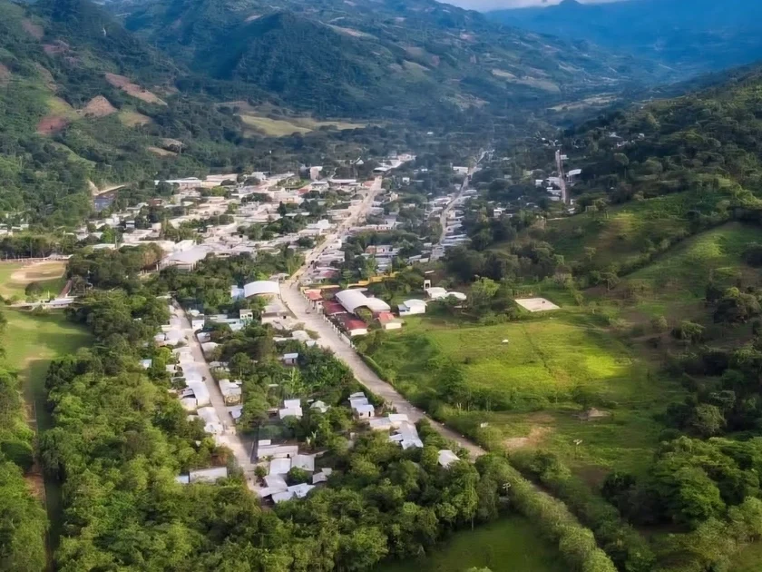 Vista de la localidad de Sabanilla, Chiapas.