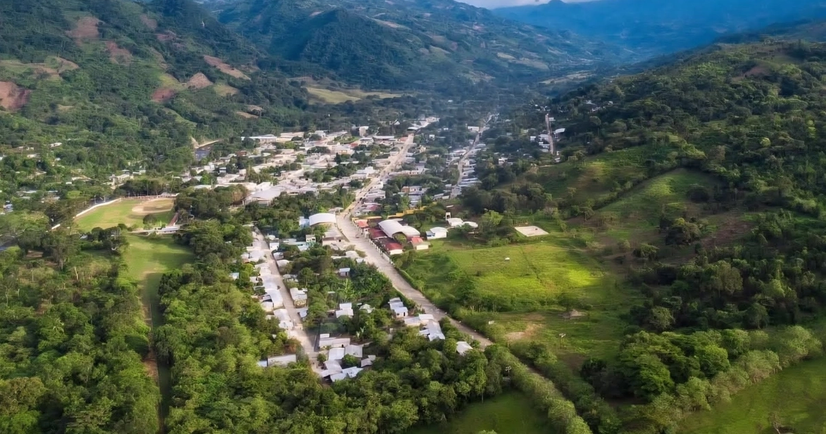 Vista de la localidad de Sabanilla, Chiapas.