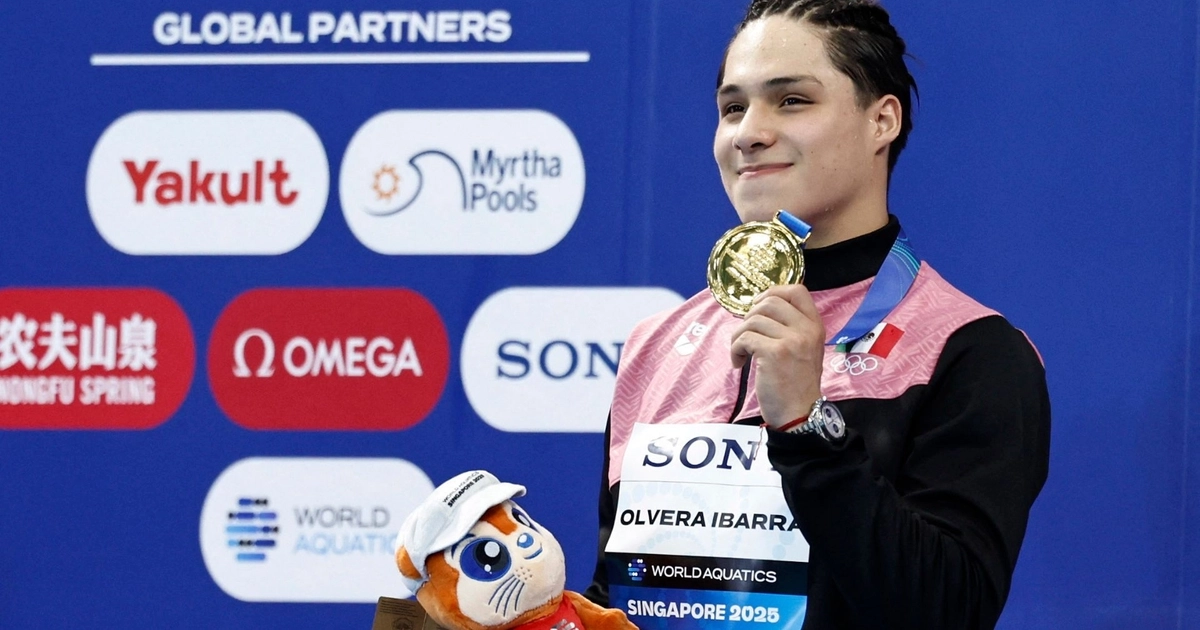 En la misma prueba, Juan Celaya obtuvo la tercera posición, asegurando dos medallas para México en la disciplina. (REUTERS/Tingshu Wang)