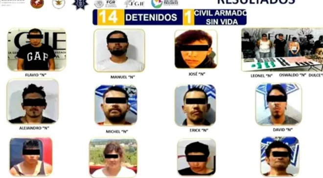 Detienen a 14 personas tras “Operación Rastrillo” por multihomicidio de 10 personas en Zacatecas