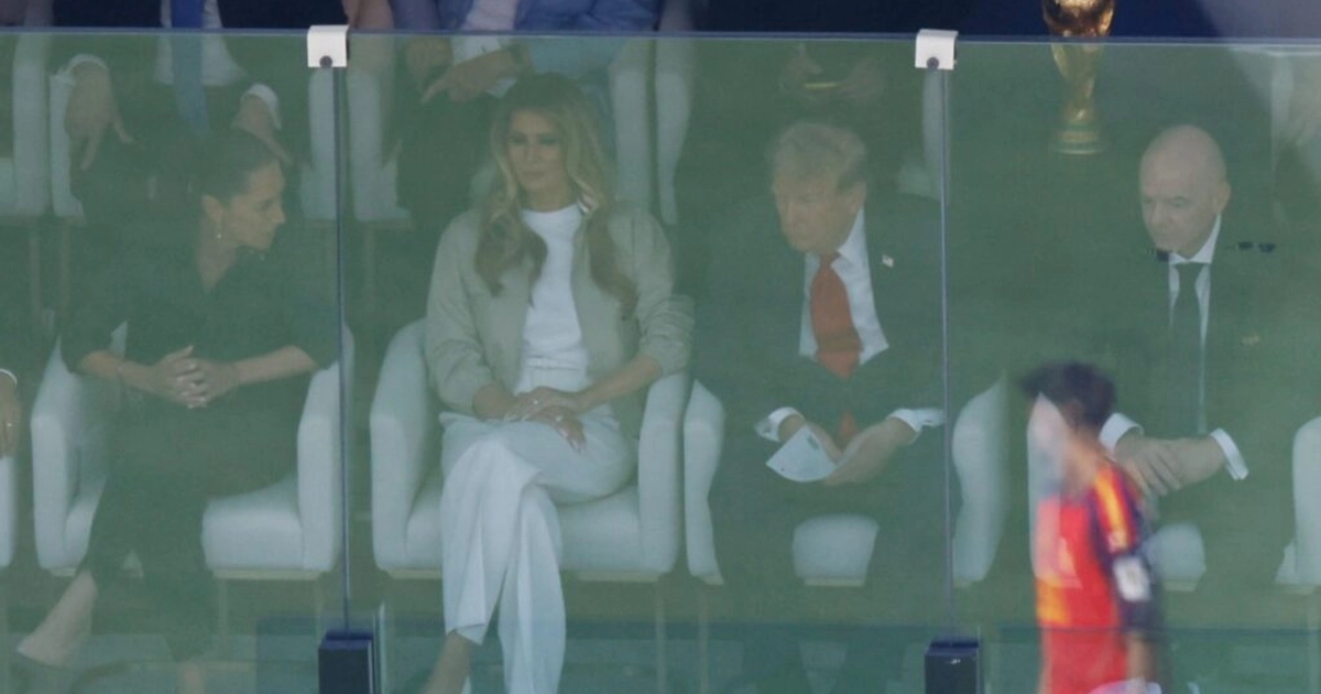 Claudia Sheinbaum y Donald Trump en la final del Mundial | Foto: Reuters
