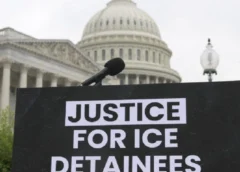 Justicia para los detenidos por ICE. Foto: AFP.