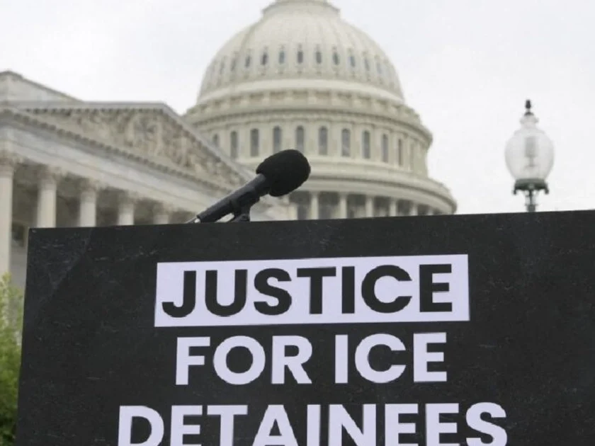 Justicia para los detenidos por ICE. Foto: AFP.