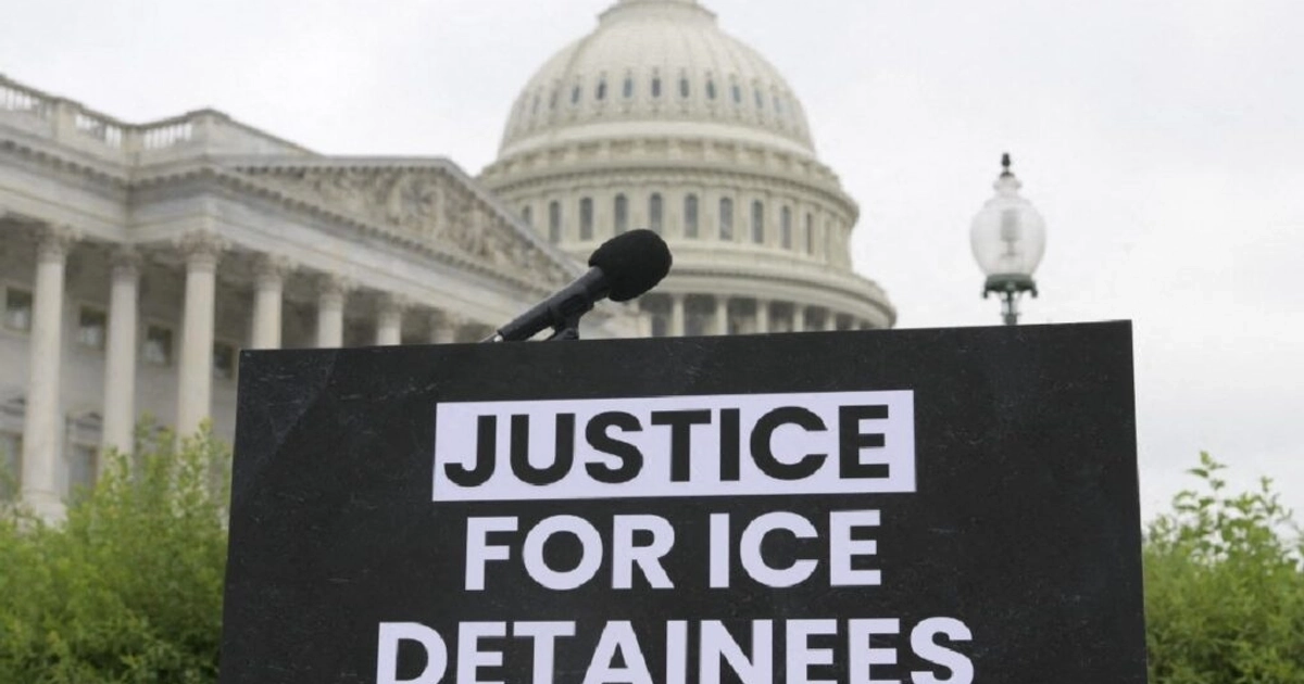 Justicia para los detenidos por ICE. Foto: AFP.