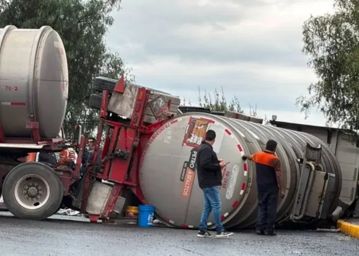 Accidente en la México-Querétaro. Foto: Uno TV