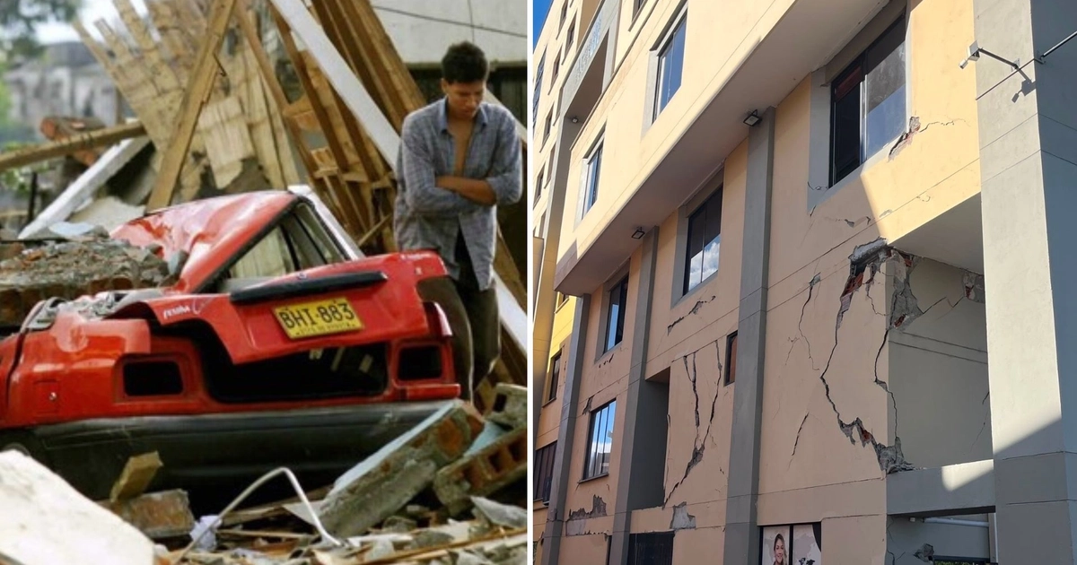 Especialistas explicaron que el sismo de 1999 fue menos potente que el de Chocó, pero causó más devastación en Armenia por ser más superficial y más cercano - crédito Colprensa/Redes sociales