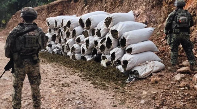 Operativo en Sinaloa: detienen a 12 y aseguran armas, granadas y más de 1.3 toneladas de marihuana