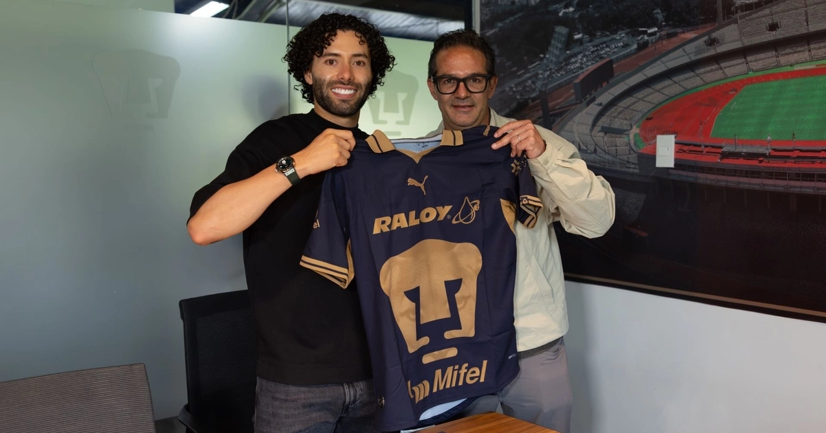 Pumas hizo oficial el regreso del Chino Huerta (X/ @PumasMX)