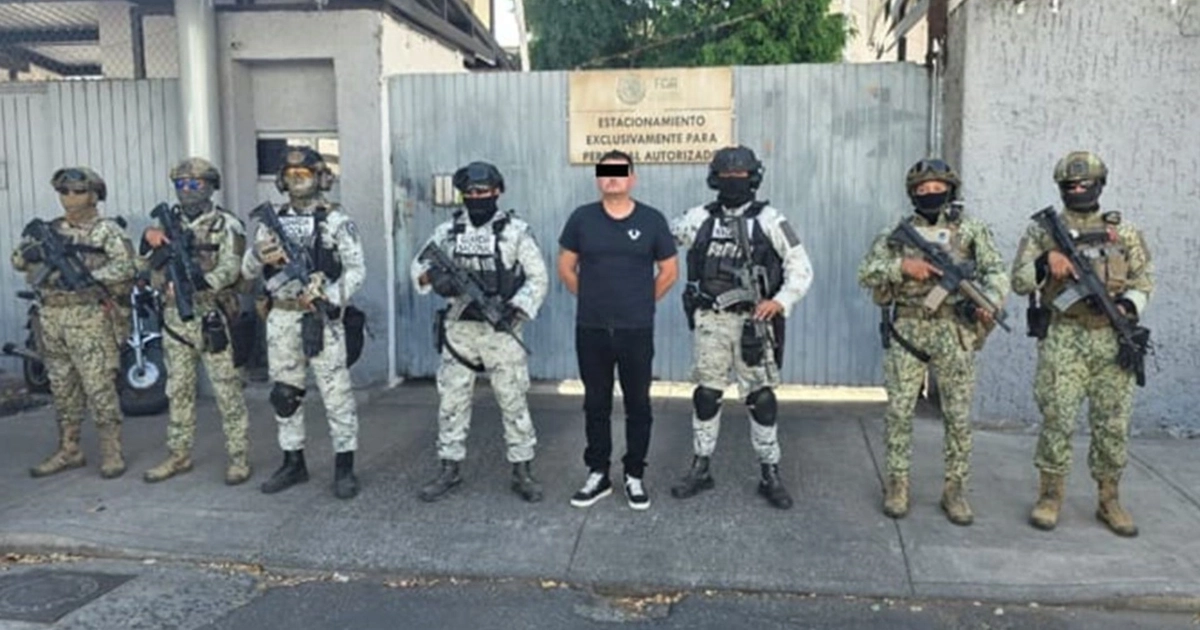 El Güero Conta luego de ser detenido en Jalisco. Foto: Ejército Mexicano
