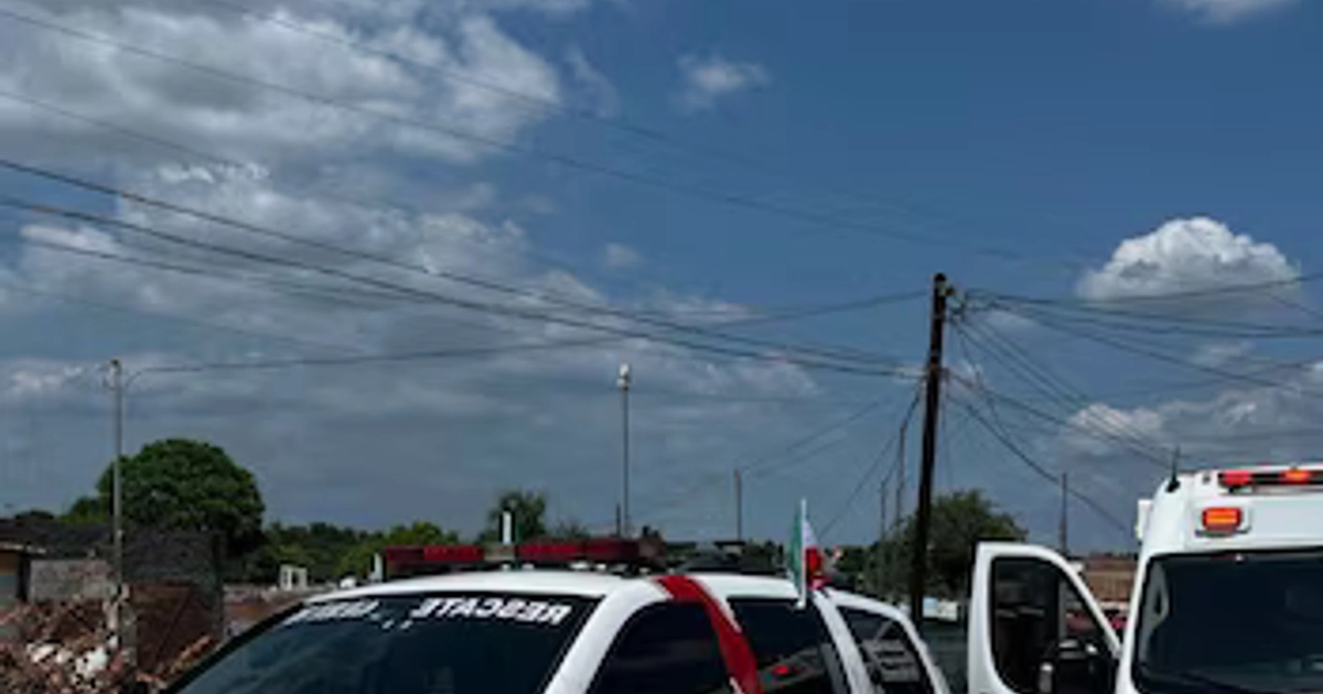 Ambulancia de Gerum auxilió a las personas lesionadas. Crédito: Facebook - GERUM Ambulancias, Rescate y Salvamento Culiacán A.C.