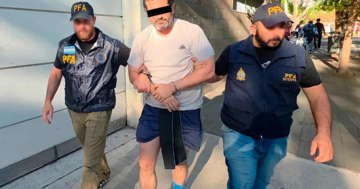 Fernando Farías Laguna cuando fue detenido el pasado 23 de abril en Argentina. (SSPC)