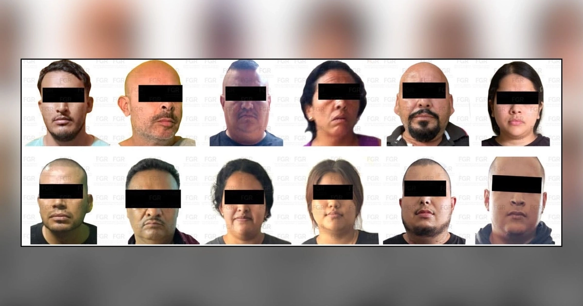 El juez de control encargado del caso dictó prisión preventiva para las 12 personas. Crédito: FGR