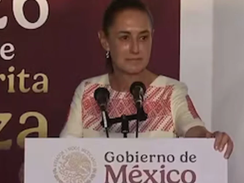 La presidenta Claudia Sheinbaum minimizó el retiro de la visa de 'Andy' López Beltrán. Crédito: Captura de Video