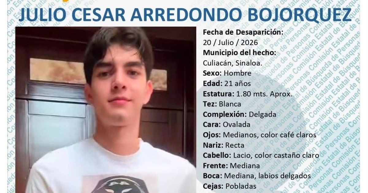 Julio César desapareció tras salir de trabajar de una cafetería en Culiacán: 12 días después fue hallado sin vida. (Redes sociales)